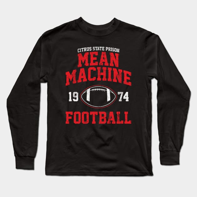 Mean Machine Football Long Sleeve T-Shirt by huckblade